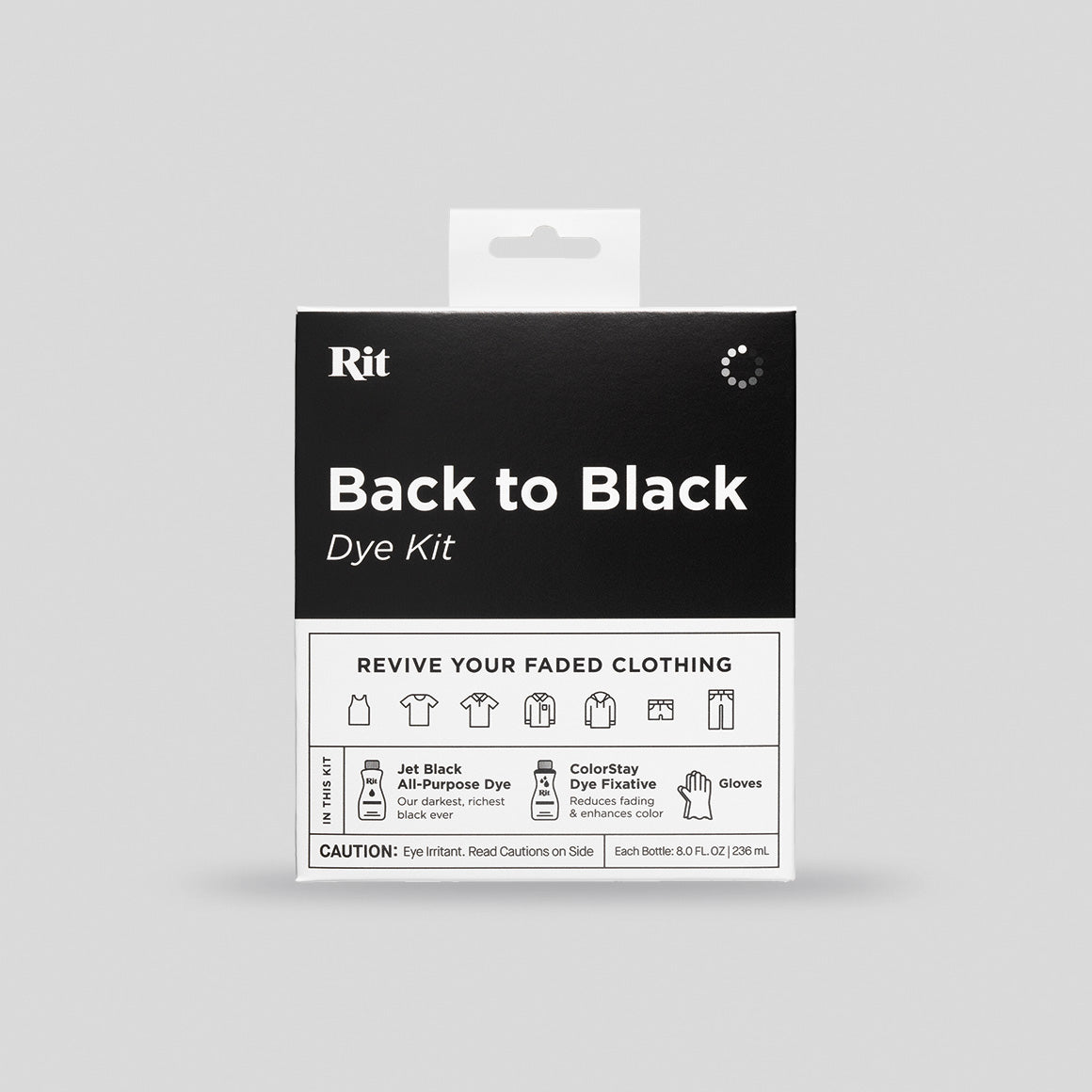  Rit Volver a Kit de tinte negro, 5.88 x 5 x 2.38 : Arte y  Manualidades