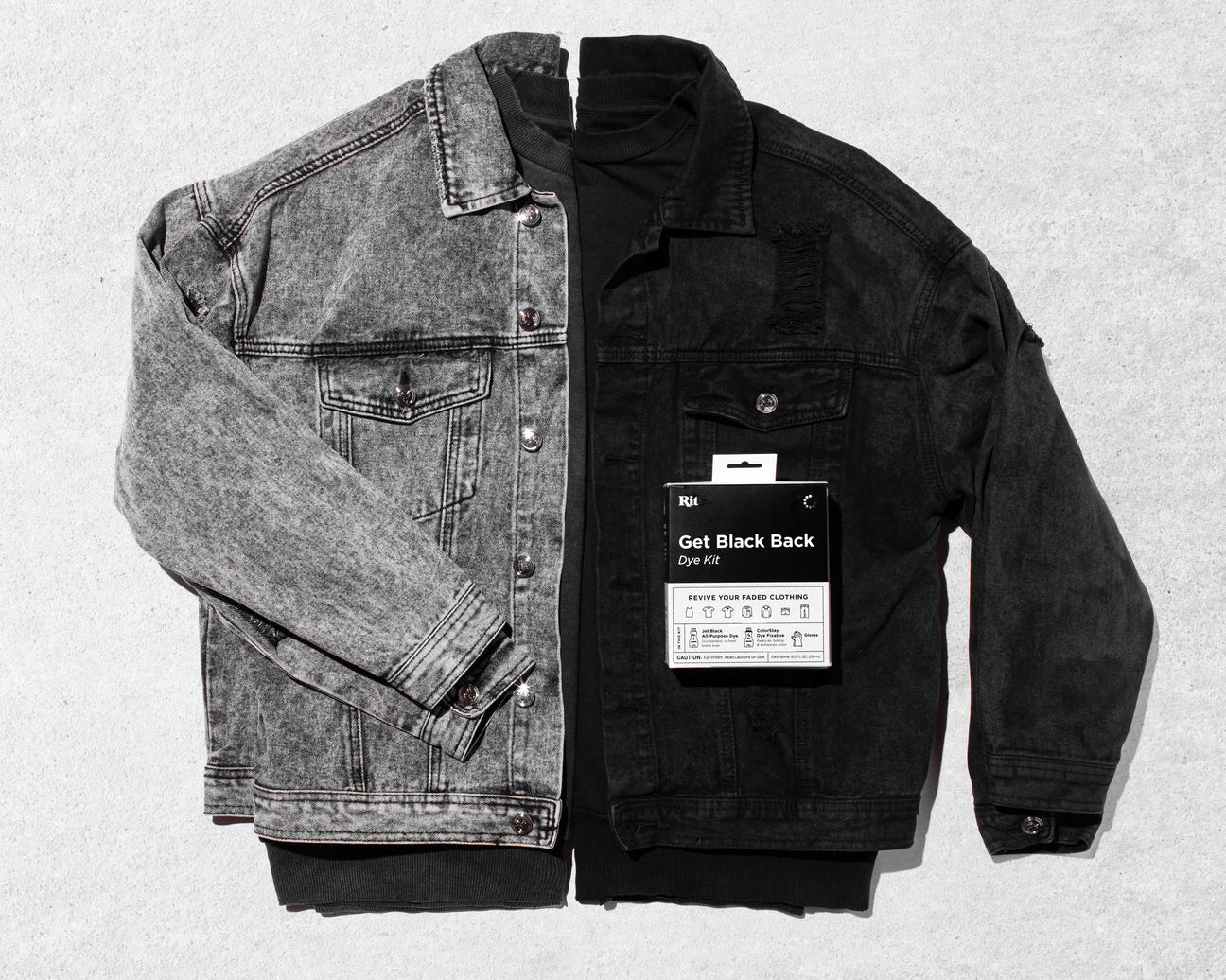 Get Black Back Dye Kit - Refresh Your Favourite Denim Jacket