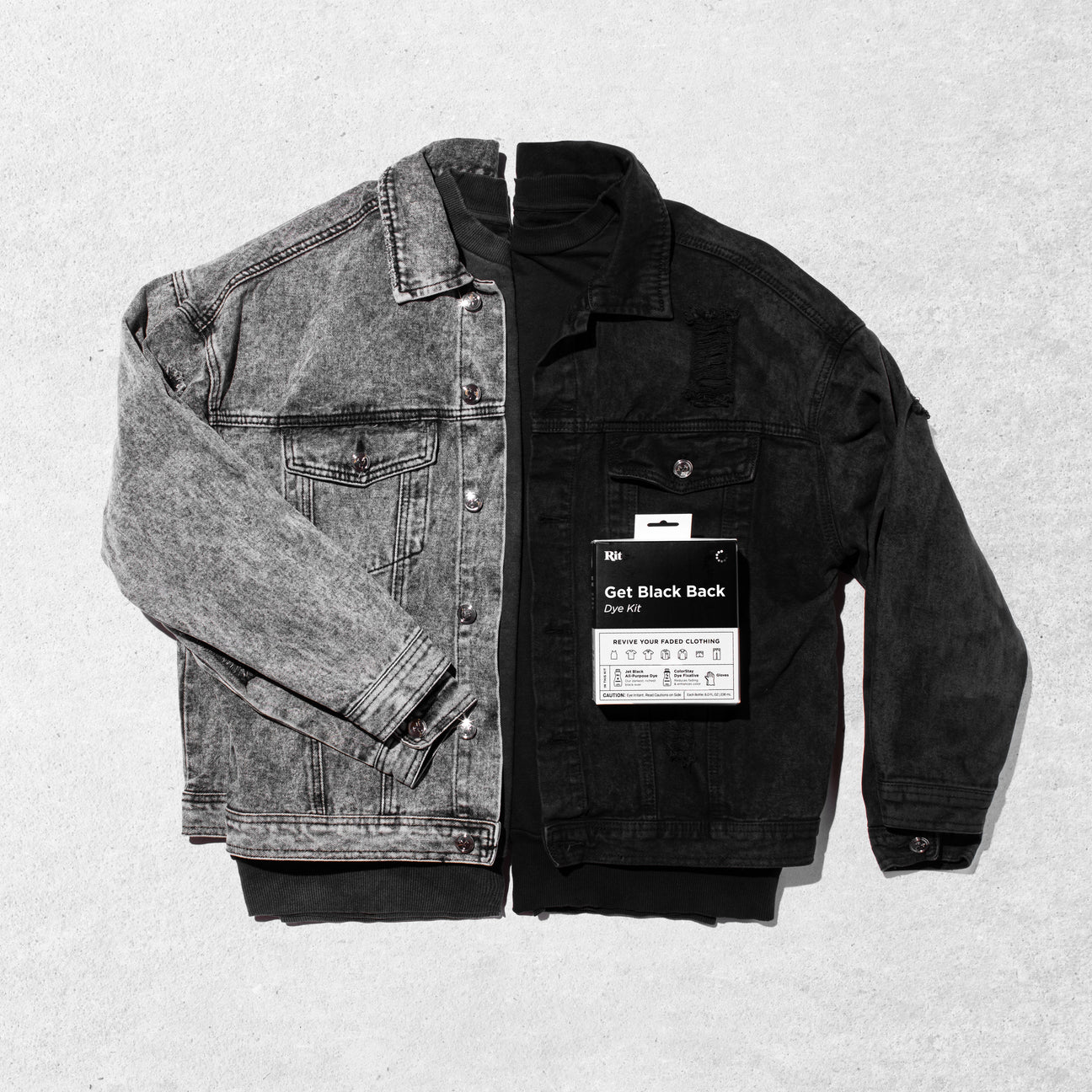 Get Black Back Dye Kit - Refresh Your Favourite Denim Jacket