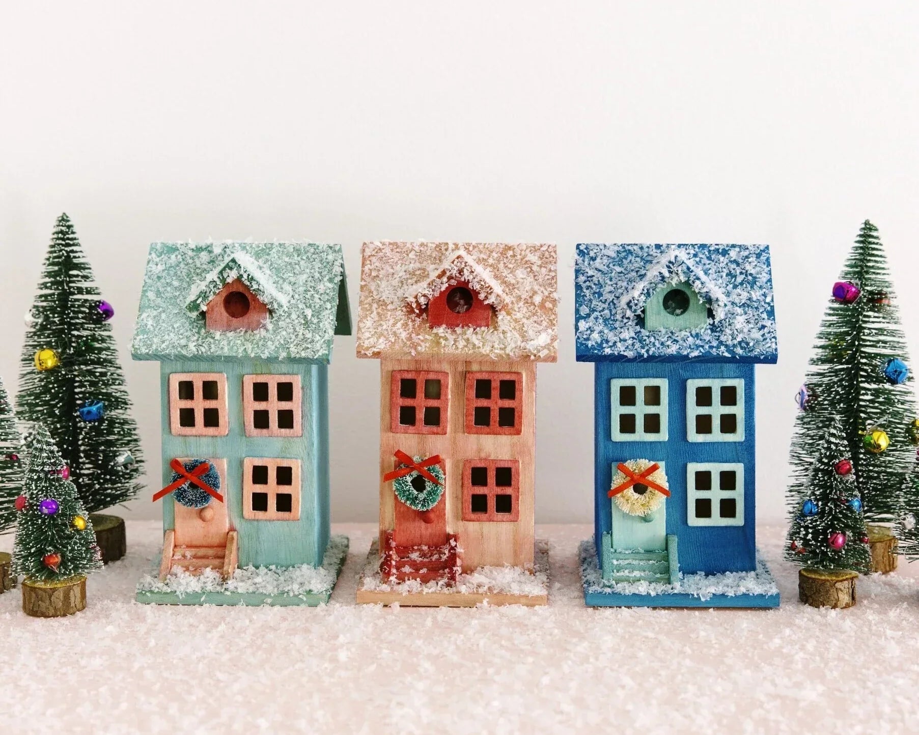 Dyed Christmas Village