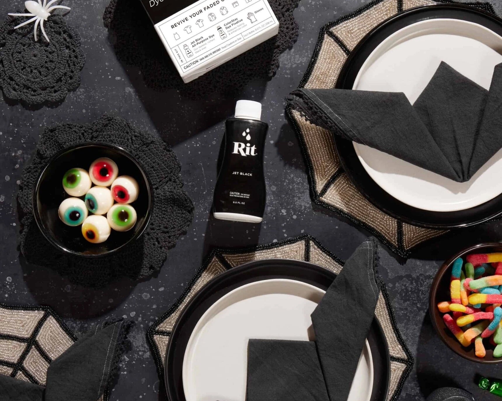 Upcycled: Get Black Back Bat Napkins