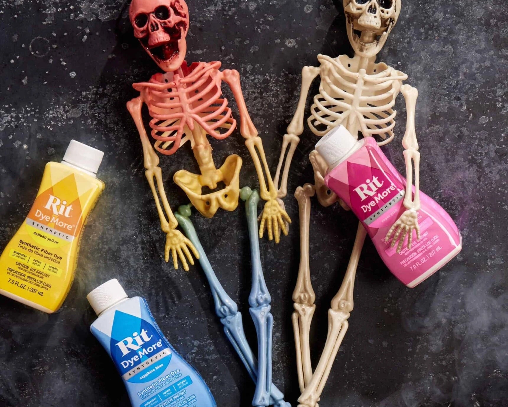 Dip Dyed Rainbow Skeleton