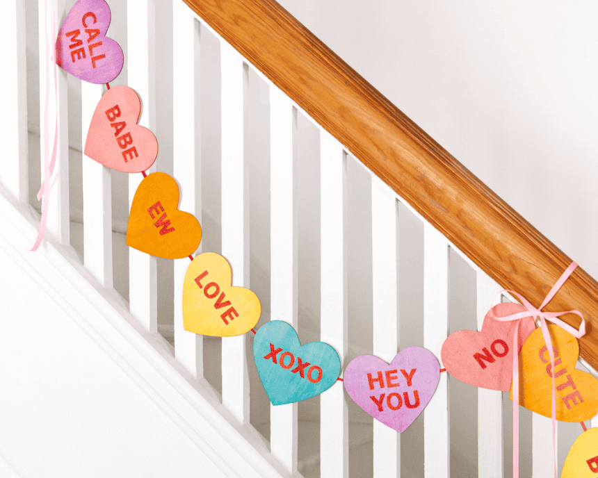 Conversation Hearts Valentine's Day Garland