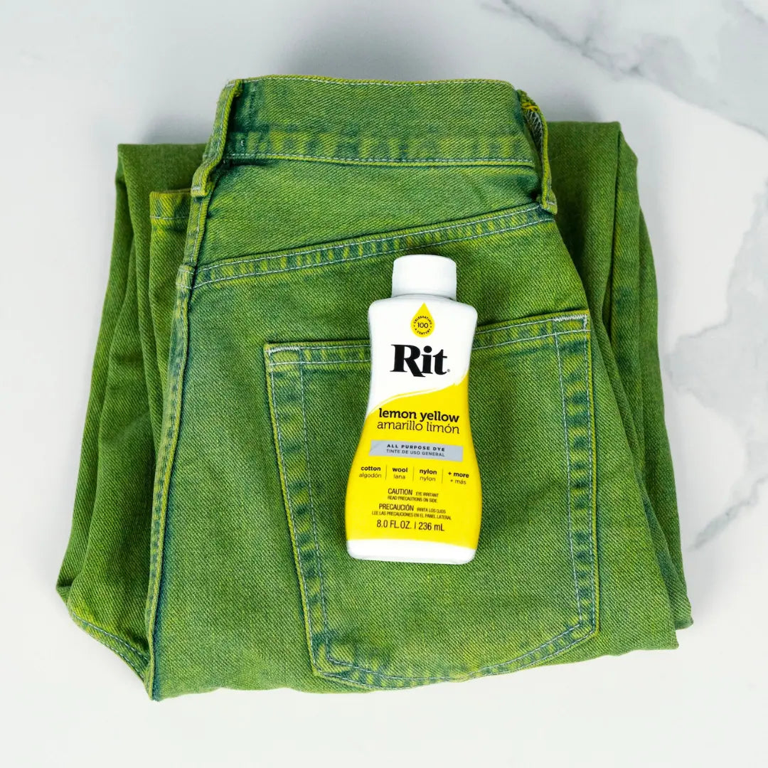 Green Overdyed Jeans