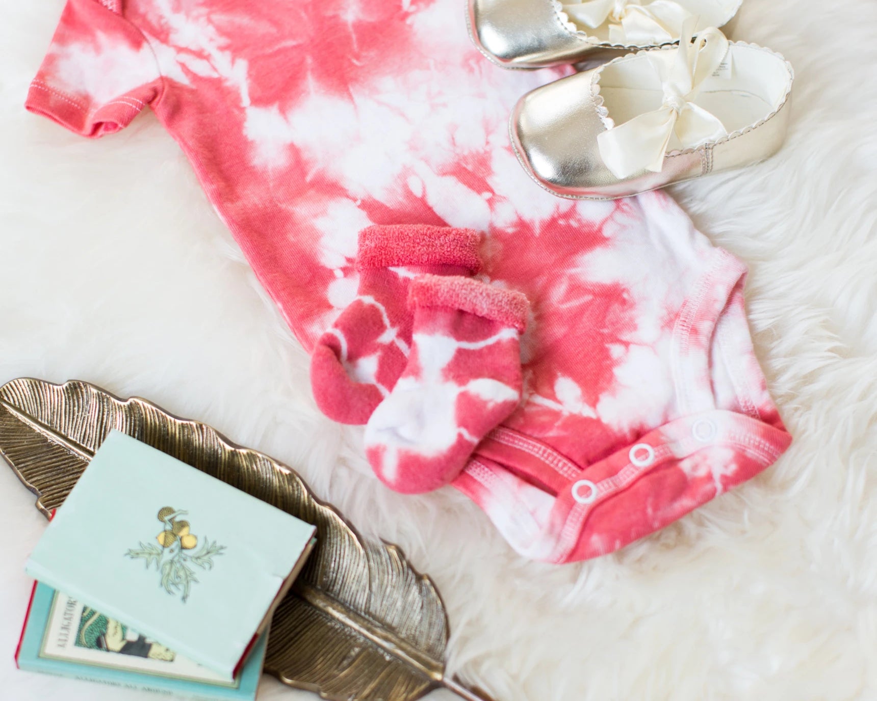 Shibori Dyed Baby Onesie