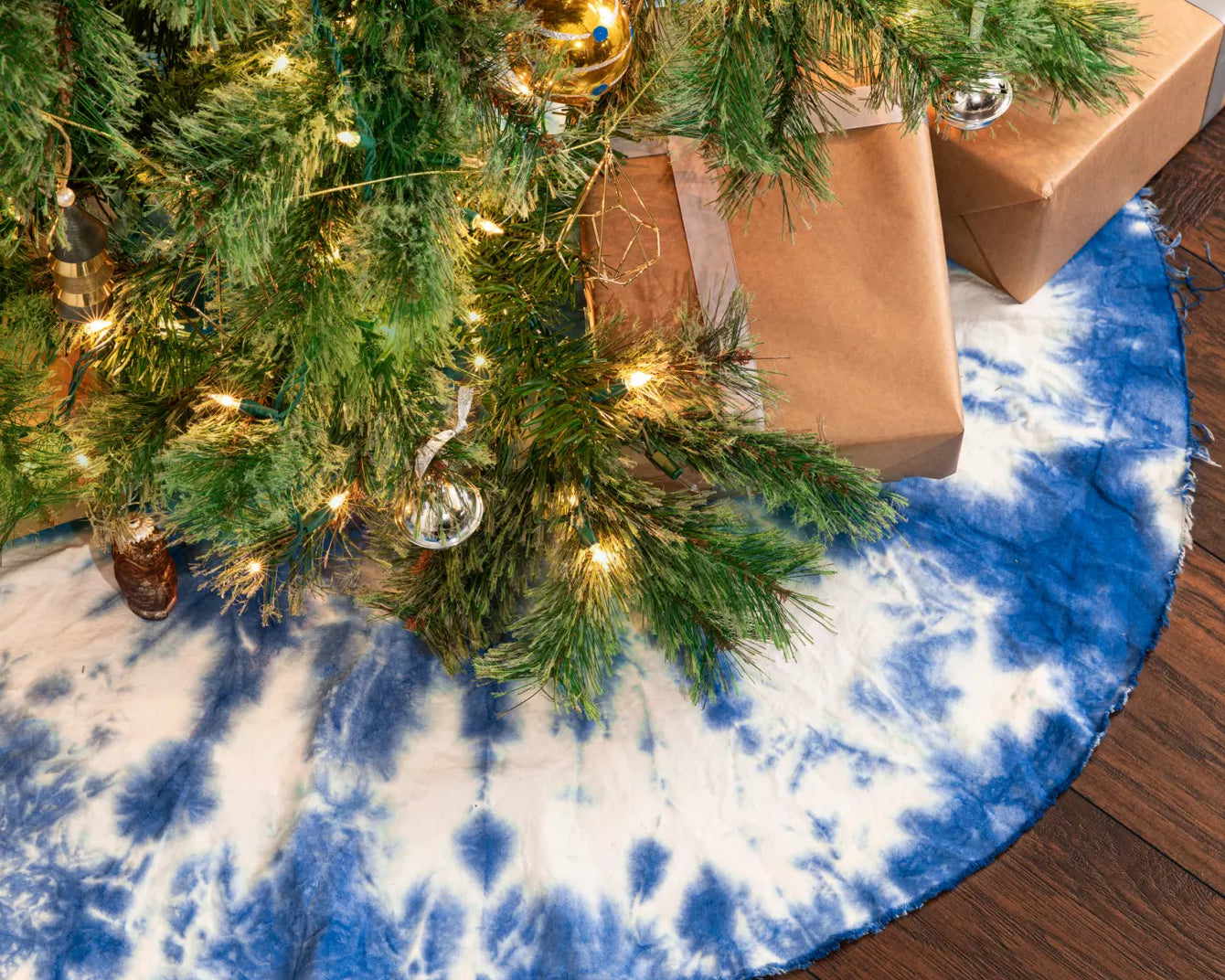 Shibori Dyed Tree Skirt