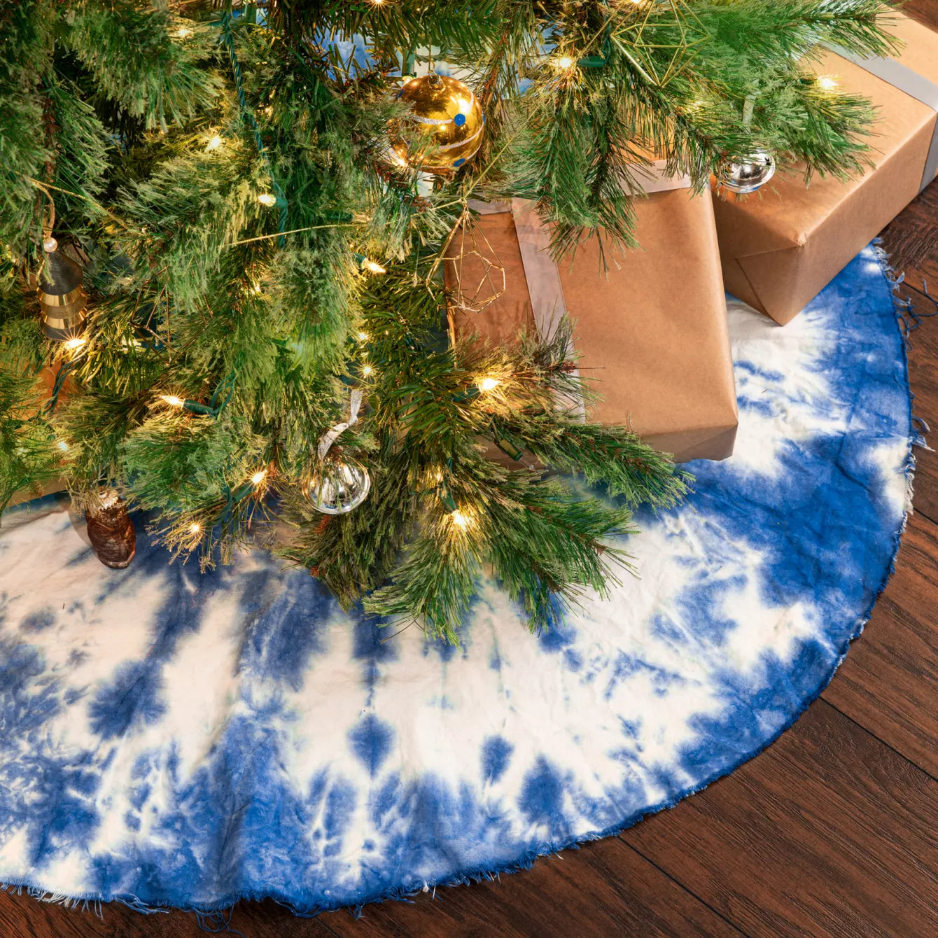 Shibori Dyed Tree Skirt