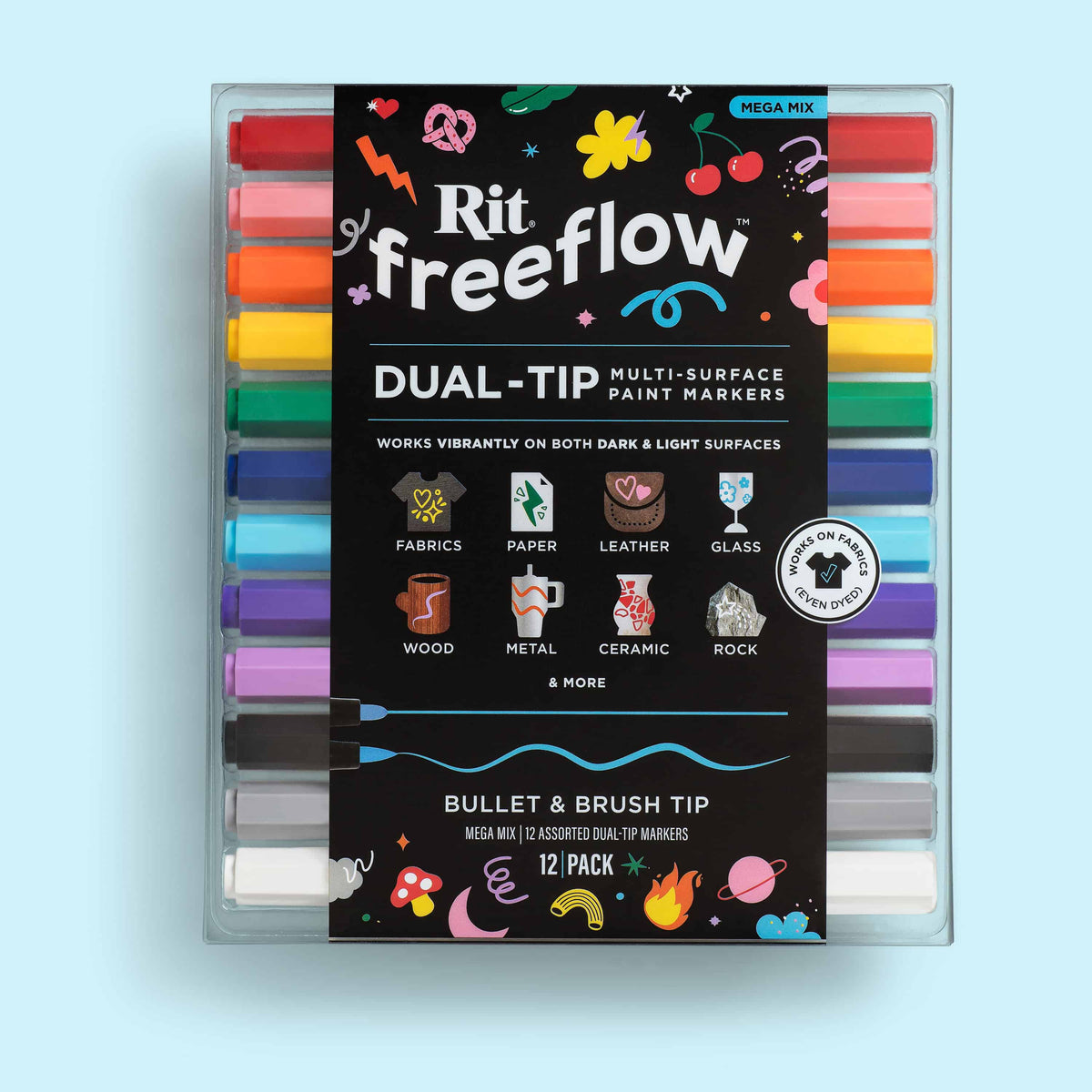 Mega Mix FreeFlow Multi-Surface Dual-Tip Paint Markers