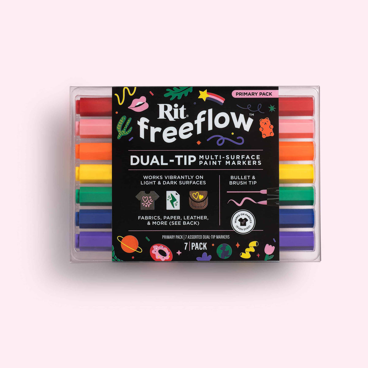 Primary Pack FreeFlow Multi-Surface Dual-Tip Paint Markers